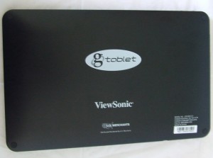 Viewsonic gTablet Back Viewsonic gTablet Back